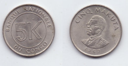 Congo 5 Makuta 1967 - Congo (Democratic Republic 1998)