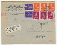 Registered Censored Cover Bucarest Romania - Prague Czechoslovakia 1943 - Storia Postale Seconda Guerra Mondiale