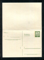 "BERLIN" 1961, Postkarte Mit Antwortteil Mi. P 54 ** (2/830) - Postales - Nuevos