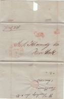 New Haven C. 1 JUN 1846 > D. S. Kennedy New York - PAID 5 [Kennedy Clan ? (eigentlich Irische Einwanderer)] - …-1845 Prephilately