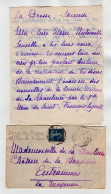 TB 4090 - 1923 - LAC - Lettre De Mme G. De HARGUES Château La Brosse à BAUGE Pour Melle De LA BEAULIERE à ENTRAMMES - 1921-1960: Période Moderne