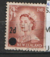 New Zealand   1958    SG 763a  2d Overprint  Fine Used - Gebraucht