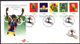 AFRIQUE DU SUD - Centenaire Des Jeux Olympiques Modernes FDC - FDC