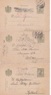 Romania, 1919-20, WWI Military Censored CENSOR ,3X,POSTCARD STATIONERY  POSTMARK  SEGESVAR, NAGYSEBEN - 1. Weltkrieg (Briefe)