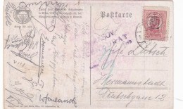 Romania, 1919, WWI Military Censored CENSOR ,POSTCARD, POSTMARK  BRASSO,BRASOV - World War 1 Letters