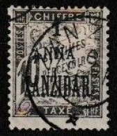 ZANZIBAR - TAXE 2  1 ANNA SUR 10C BRUN OBL USED - Used Stamps