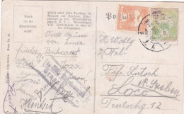 Romania, 1918, WWI Military Censored CENSOR ,POSTCARD,OCC.HUNGARY, POSTMARK SIBIU,NAGYSEBEN - World War 1 Letters