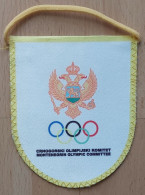 National Olympic Committee NOC Montenegro PENNANT, SPORTS FLAG ZS 3/15 - Uniformes Recordatorios & Misc