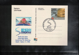 Delcampe - Croatia 2006 Skiing FIS World Cup Ladies Night Slalom Zagreb Sljeme Interesting Postcard - Ski
