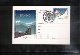 Delcampe - Bulgaria 2009 Skiing FIS World Cup Bansko Interesting Postcard - Ski