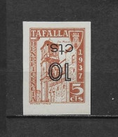 LOTE 2112D /// (SC 095) TAFALLA (NAVARRA) * MH Sobrecarga INVERTIDA  SIN DENTAR  SOFIMA Nº 6 - Nationalist Issues