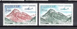 Andorre 1961 Poste Aérienne N°6,8 Neufs** TB  1,50 €  (cote 7,50 €, Valeur Faciale 1,98 €) - Posta Aerea