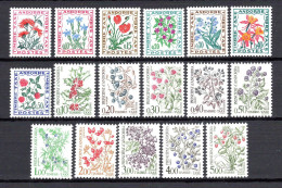 Andorre 1964 Et 1985 Taxe N°46 à 62 2 Séries Complètes Neuves** TB  2 €  (cote 12,40 €) - Unused Stamps