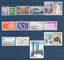 Andorre 1944 à 2005 15 Timbres Différents Oblitérés   2 €  (cote 22,40 €) - Gebruikt