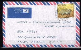 BOTSWANA / Oblitérés / Used - Faune Sauvage / Lettre De 1998 - Botswana (1966-...)
