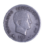 Royaume DItalie - Napoléon Ier 5 Lire 1811 Milan - Altri & Non Classificati