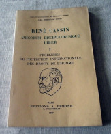 Livret : René Cassin - Amicorum Discipulorumque Liber - Sociologie