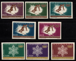 2420 - PARAGUAY, 1963 - MI#: 1200-1207 - MNH - WINTER OLYMPICS 1924-1960 - CAT VAL: € 22.00 - Inverno1924: Chamonix