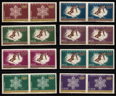 2429 - PARAGUAY, 1963 - MI#: 1200-1207 - MNH  PAIRS - WINTER OLYMPICS 1924-1960 - CAT VAL:€ 44.00 - Winter 1924: Chamonix