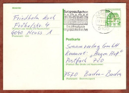 P 131 Wasserschloss Inzlingen, MS Eurogress Aachen, 1981 (16437) - Postkaarten - Gebruikt