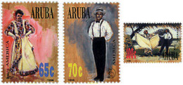 47403 MNH ARUBA 1996 AMERICA-UPAEP 1996 - TRAJES REGIONALES - Danza