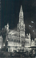 Belgium Brussels Town Hall Nocturnal Aspect - Brussel Bij Nacht