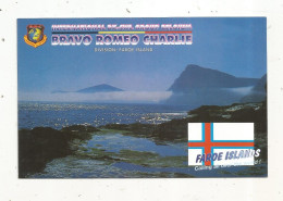 Cp , Carte QSL 4 Pages,  BRAVO ROMEO CHARLIE, International DX - SWL Group Belgium, FAROE ISLAND,  2 Scans - Radio Amateur