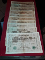 Lot De 10 Billets Allemand - 1000 Mark