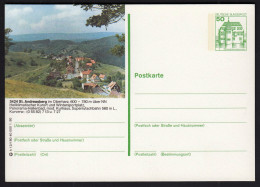 Germany 1980 / Postkarte, Postal Stationery / 50 Pf / St. Andreasberg, Kurort, Spa, Winther Sport / Mint,unused - Postkarten - Ungebraucht