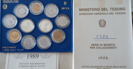 1989 - Italia Divisionale Fondo Specchio    ----- - Mint Sets & Proof Sets