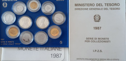1987 - Italia Divisionale Fondo Specchio    ----- - Sets Sin Usar &  Sets De Prueba