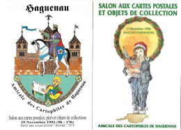Exposition - Bourse Timbres Cartes - HAGUENAU - Bas Rhin -1992 1994 1995 1996 -Salon Cartophiles Corporations - Demonstrations