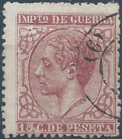 ESPAÑA - Spagna - Spain, 1877 War Tax,Impuesto De Guerra,15C Obliterated - Tasse Di Guerra