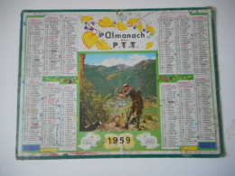 ALMANACH DES PTT 1959 - Grand Format : 1941-60