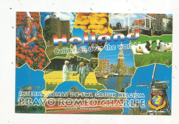 Cp , Carte QSL 4 Pages,  BRAVO ROMEO CHARLIE, International DX - SWL Group Belgium, NETHERLANDS, PAYS BAS,  2 Scans - Radio Amatoriale