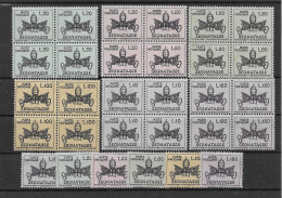 Vatikan 1968 Portomarken Mi.Nr. 19/24 4er Blocksatz ** - Postage Due