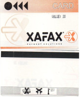 BELGIUM - PAPER MAGNETIC CARD - XAFAX - VALUE 20 - A Identificar