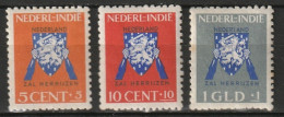 Ned Indie 1941 Vrij Nederland NVPH 290-292 Ongestempeld/MH/* - Indes Néerlandaises