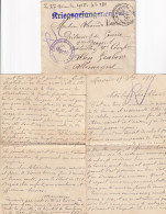LETTRE. 27 DEC 1915. PRISONNIER DE GUERRE. LA LOUVIERE. 4 PAGES - Prisonniers