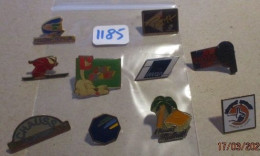 SUPER AFFAIRE A PRIX CASSE !!! LOT 1185 : Lot De 10 Pin's TOUS DIFFERENTS En Très Bon état Mais SANS Les Attaches - Lots