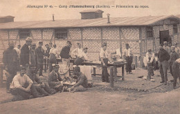 Allemagne - Camp De Prisonniers D'HAMMELBOURG - Prisonniers Au Repos - Guerre 1914-18, Croix-Rouge Genève - Hammelburg