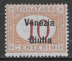 Italia Italy 1918 Occupazioni Venezia Giulia Segnatasse C10 Sa N.S2 Nuovo MH * - Venezia Giulia