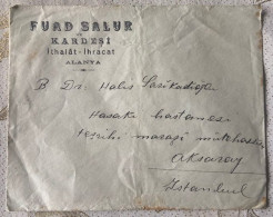 TURKEY,TURKEI,TURQUIE ,ALANYA ,FUAD SAKUR KARDESLER , ,COVER - Lettres & Documents