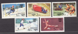 Bhutan 1976 Winter Olympic Games, Mint Hinged Stamps - Bhoutan