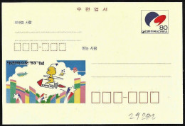 Corea/Korea/Corée: Intero, Stationery, Entier, Tema Spazio, Space Theme, Thème De L'espace - Azië