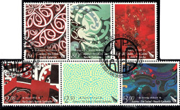 New Zealand 2015 Matariki - Kowhaiwhai Set As Block Of 6 Used - Used Stamps