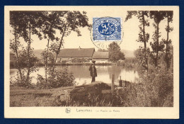 Lamorteau ( Rouvroy). Le Vieux Moulin Au Bord Du Radru. Pêcheur. 1932 - Rouvroy