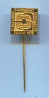 Archery Shooting - 12th Balkan Championship 1978. Skopje Yugoslavia, Vintage Pin Badge Abzeichen - Tiro Con L'Arco