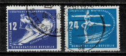 DDR 1950  Winter Sports  Used Set - Gebraucht