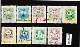 EBEW/48 LOT - STEMPELMARKEN Österr. - Ungarische  DONAUMONARCHIE 1898 2-4-6-8-10-1424-30-50 F  Entwertet - Revenue Stamps